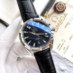 Omega Replica Seamaster Stainless Steel Case Leather Strap 41mm Watch For Sale